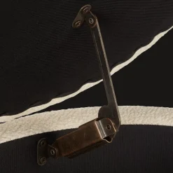 Bouclair Fabric Storage Bench on Wooden Legs* Entryway Benches Ottomans And Poufs|Ottomans & Benches