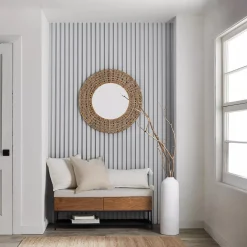 Bouclair Fabric Wood and Metal Storage Bench with Shoe Rack* Entryway Benches Ottomans And Poufs|Ottomans & Benches