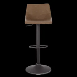 Bouclair Faux Leather and Metal Adjustable Bar Stool* Furniture Accessories|Bar & Counter Stools