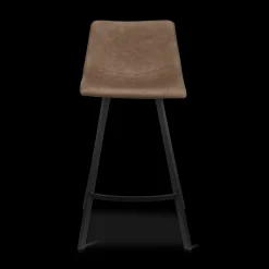Bouclair Faux Leather and Metal Bar Stool* Furniture Accessories|Bar & Counter Stools