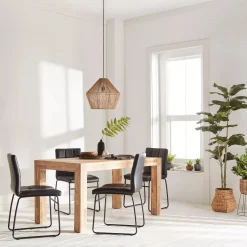 Bouclair Faux Leather and Metal Dining Chair* Furniture Accessories|Dining Chairs