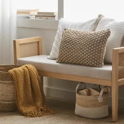 Bouclair Felipe Natural Decorative Lumbar Pillow* Decorative Throw Pillows