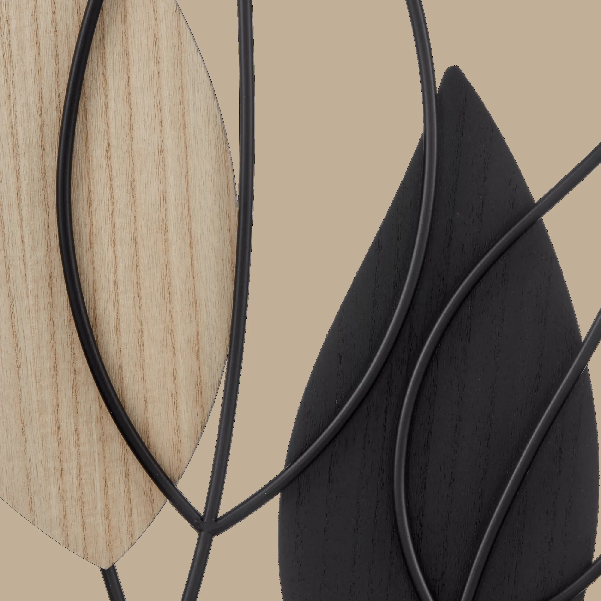 Bouclair Framed Metal & Wood Leaves Wall Art* Wall Decorations