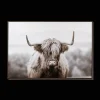 Bouclair Furry Highland Cow Framed Art* Printed & Photography Wall Art Canvases