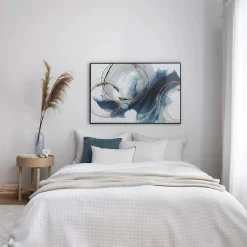 Bouclair Gel-Embellished Abstract Framed Art* Mixed Media Art