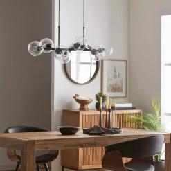 Bouclair Glass and Metal Ceiling Lamp* Ceiling Lamps