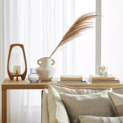 Bouclair Glass Candle Holder with Wooden Base* Home Decorative Items & Objects|Candles & Candle Stick Holders