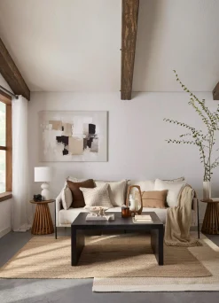 Bouclair Glass Candle Holder with Wooden Base* Home Decorative Items & Objects|Candles & Candle Stick Holders