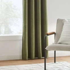 Bouclair Green Chita Blackout Curtain* Sheer Curtains & Window Sheer Panels|Blackout Window Curtains