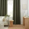 Bouclair Green Dion Blackout Curtain* Sheer Curtains & Window Sheer Panels|Blackout Window Curtains