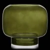 Bouclair Green Glass Pillar Candle Holder* Home Decorative Items & Objects|Candles & Candle Stick Holders