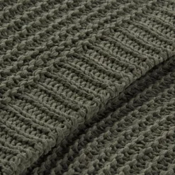 Bouclair Green Lonny Woven Throw* Decorative Throws & Blankets