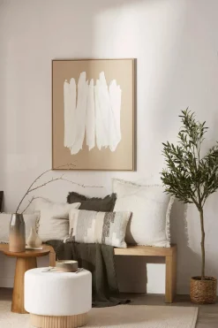 Bouclair Green Lonny Woven Throw* Decorative Throws & Blankets