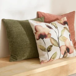 Bouclair Green Losy Cushion Cover* Decorative Throw Pillows
