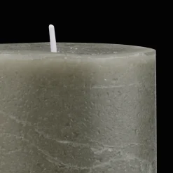 Bouclair Green Marled Short Candle* Candles & Candle Stick Holders