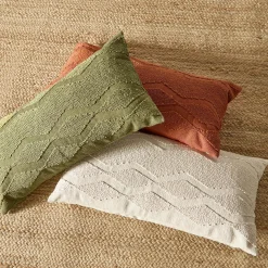 Bouclair Green Yara Lumbar Decorative Pillow* Decorative Throw Pillows