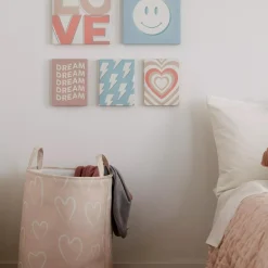 Bouclair Heart Pattern Hamper* Junior Decorative Accessories