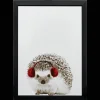 Bouclair Hedgehog Canvas Framed Art* Christmas Decorative Objects
