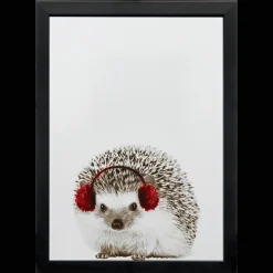 Bouclair Hedgehog Canvas Framed Art* Christmas Decorative Objects
