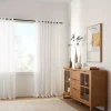 Bouclair Ivory Kacha Sheer Curtain* Sheer Curtains & Window Sheer Panels