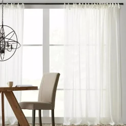 Bouclair Jessica Tie Top Sheer Curtain* Sheer Curtains & Window Sheer Panels