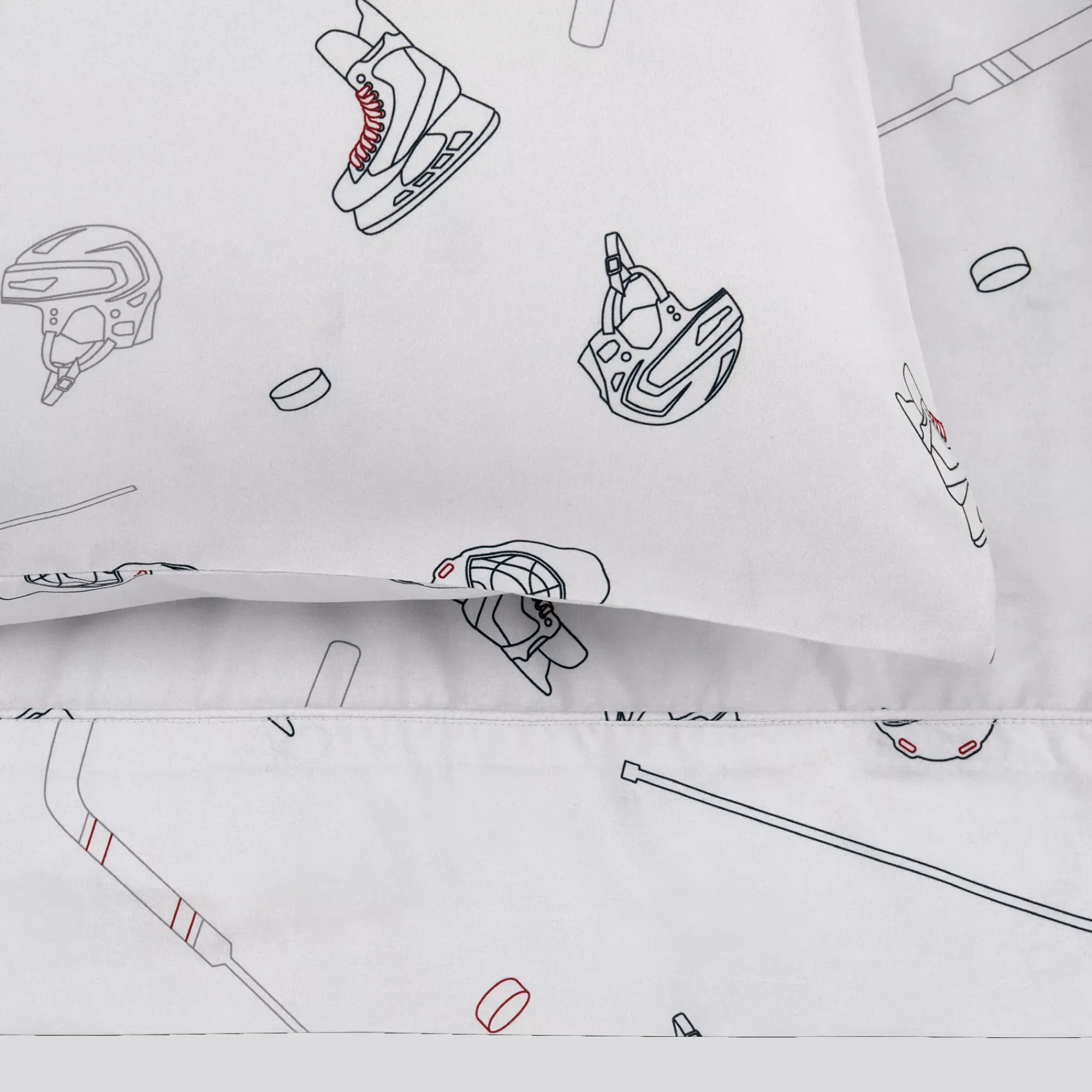 Bouclair Kalo Hockey Print Sheet Set* Bed Sheet Sets