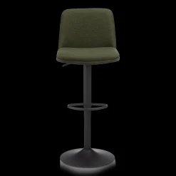 Bouclair Khaki Fabric and Metal Adjustable Bar Stool* Bar & Counter Stools|Modern Bar & Counter Stools