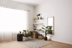 Bouclair Large Ficus in Black Rattan Pot* Branches|Artificial Flowers