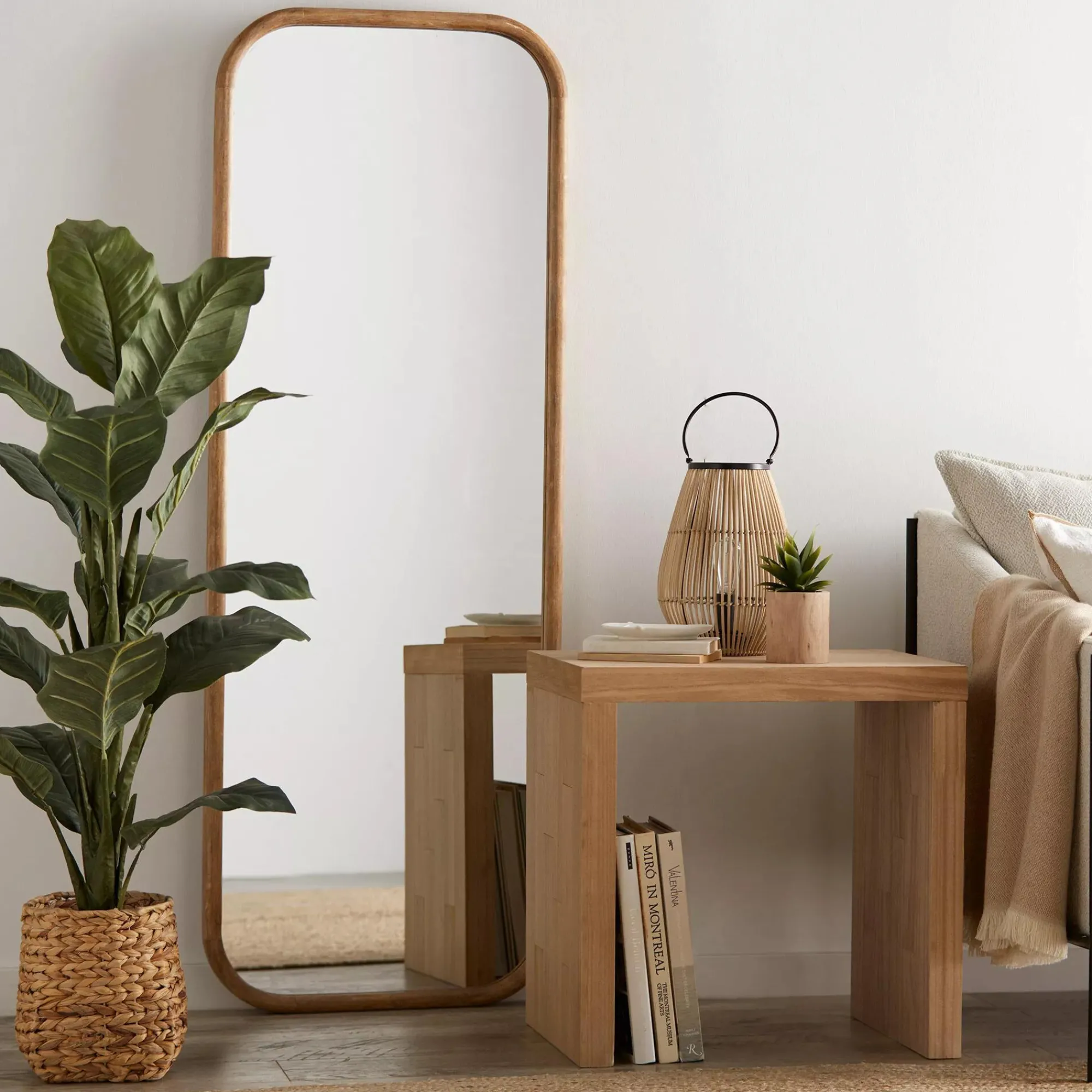 Bouclair Large Ficus in Rattan Pot* Branches|Artificial Flowers