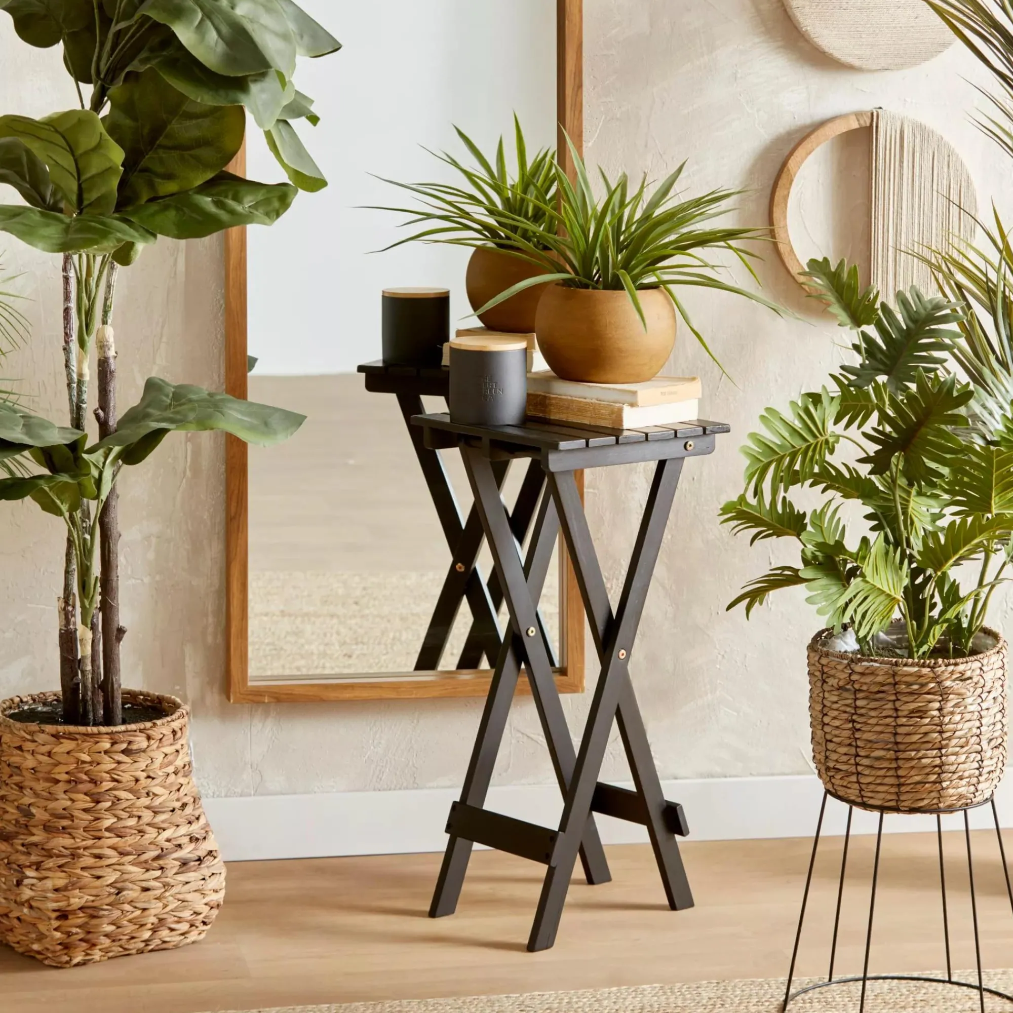 Bouclair Large Ficus in Rattan Pot* Branches|Artificial Flowers