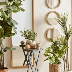 Bouclair Large Fiddle-Leaf Fig Potted Floor Plant* Branches|Artificial Flowers