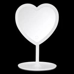 Bouclair LED Heart-Shaped Table Mirror* Junior Decorative Accessories