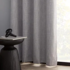 Bouclair Light Grey Chita Blackout Curtain* Sheer Curtains & Window Sheer Panels|Blackout Window Curtains