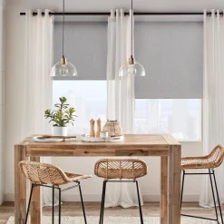 Bouclair Light Grey Chita Cordless Blackout Roller Shade* Window Blinds & Shades