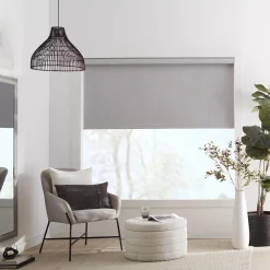 Bouclair Light Grey Chita Cordless Blackout Roller Shade* Window Blinds & Shades