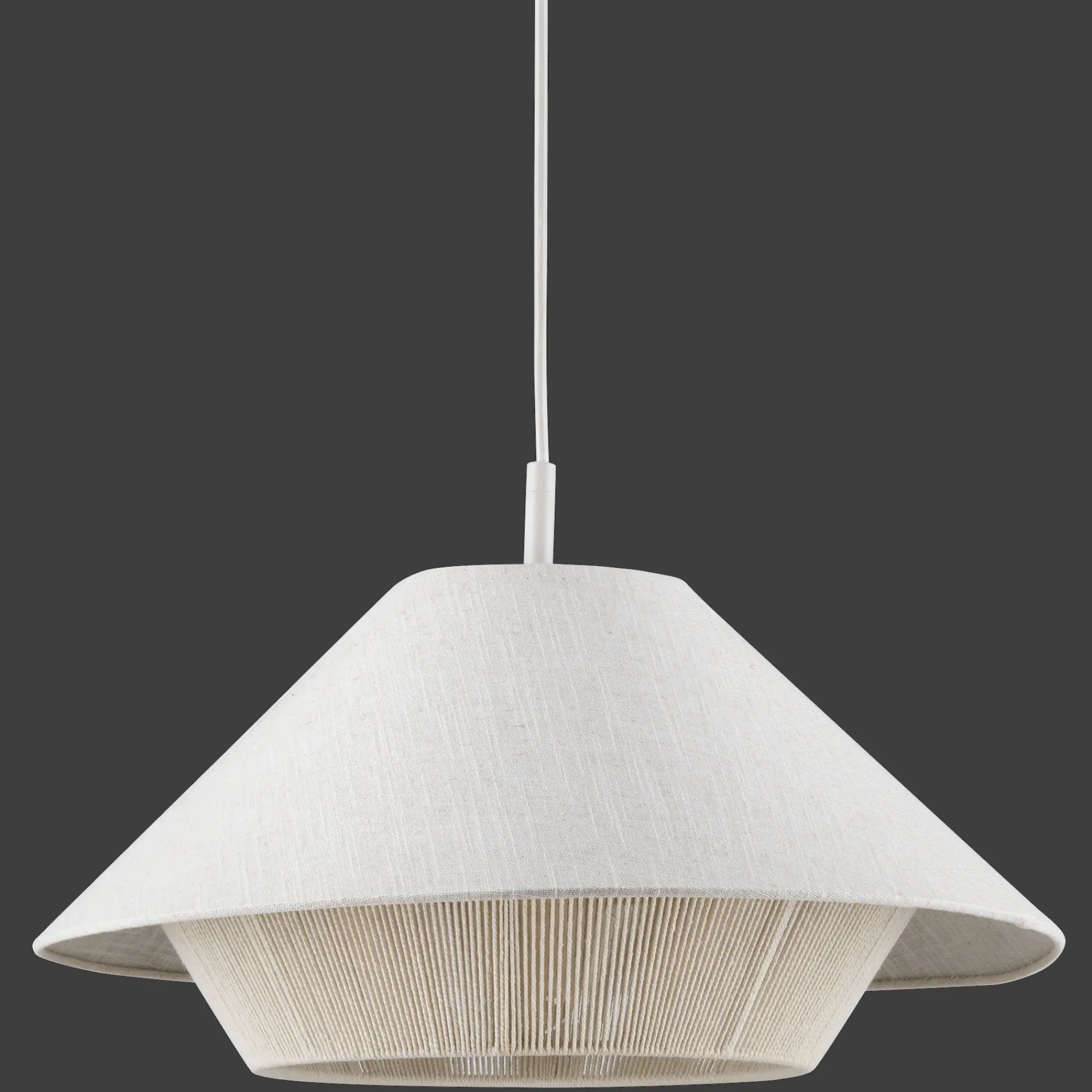 Bouclair Linen and Rope Ceiling Lamp* Ceiling Lamps