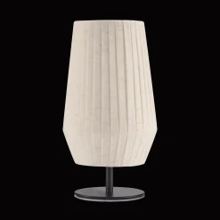 Bouclair Linen Table Lamp with Metal Base* Table Lamps