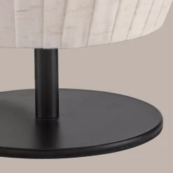 Bouclair Linen Table Lamp with Metal Base* Table Lamps