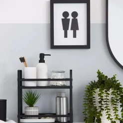 Bouclair Man & Woman Silhouette Bathroom Shadow Box* Bathroom Wall Decor