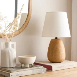 Bouclair Mango Wood Base Table Lamp* Table Lamps