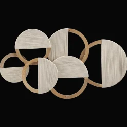 Bouclair Mango Wood Circles with Rope* Wall Decorations