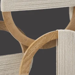 Bouclair Mango Wood Circles with Rope* Wall Decorations