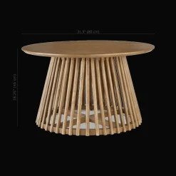 Bouclair Mango Wood Openwork Coffee Table* Coffee Tables|Coffee Tables & Side Tables