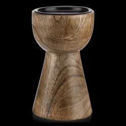 Bouclair Mango Wood Pillar Candle Holder* Home Decorative Items & Objects|Candles & Candle Stick Holders