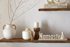 Bouclair Mango Wood Pillar Candle Holder* Home Decorative Items & Objects|Candles & Candle Stick Holders