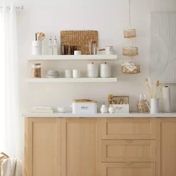 Bouclair Metal Bread Box with Bamboo Lid* Dinnerware|Kitchen & Dining Accessories