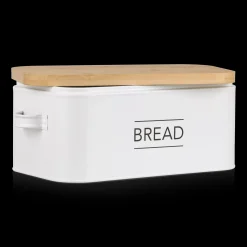Bouclair Metal Bread Box with Bamboo Lid* Dinnerware|Kitchen & Dining Accessories