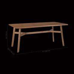 Bouclair Mid-Century Modern Mango Wood Dining Table* Furniture Accessories|Dining Tables & Kitchen Tables