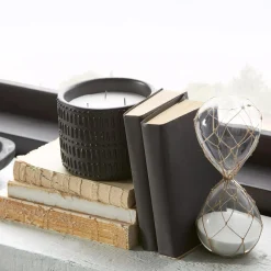 Bouclair 30-Minute Decorative Hourglass with White Sand 7 x 20 cm.* Home Decorative Items & Objects