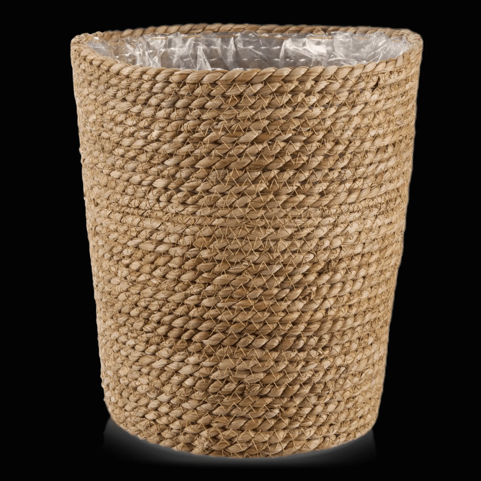 Bouclair Natural Fiber Waste Bin* Storage Baskets & Hampers|Storage & Baskets
